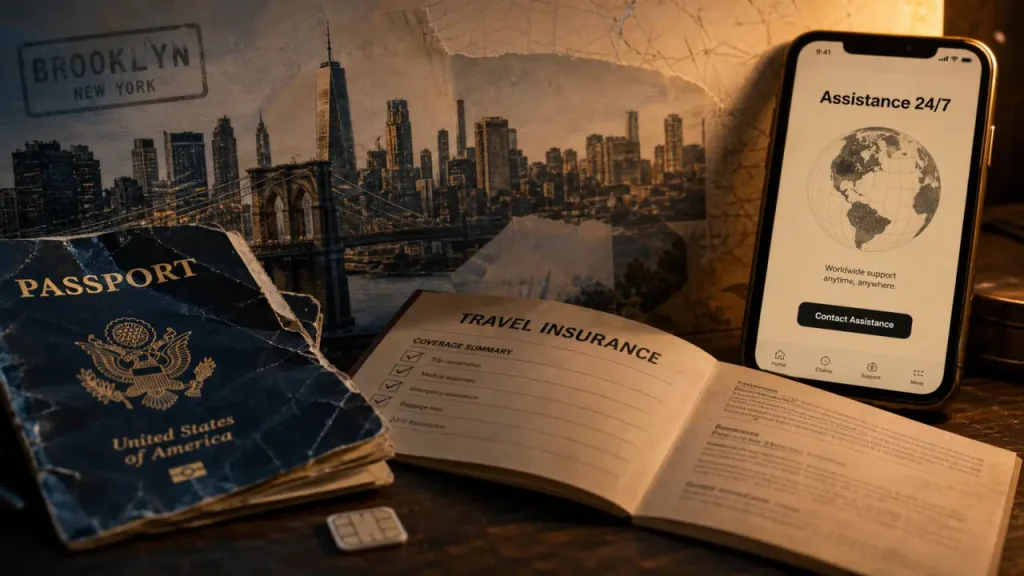 Assurance voyage New York : passeport et contrat d’assurance, assistance 24/7