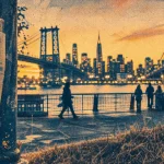 Astoria NYC : Astoria Park sur l’East River et skyline Manhattan