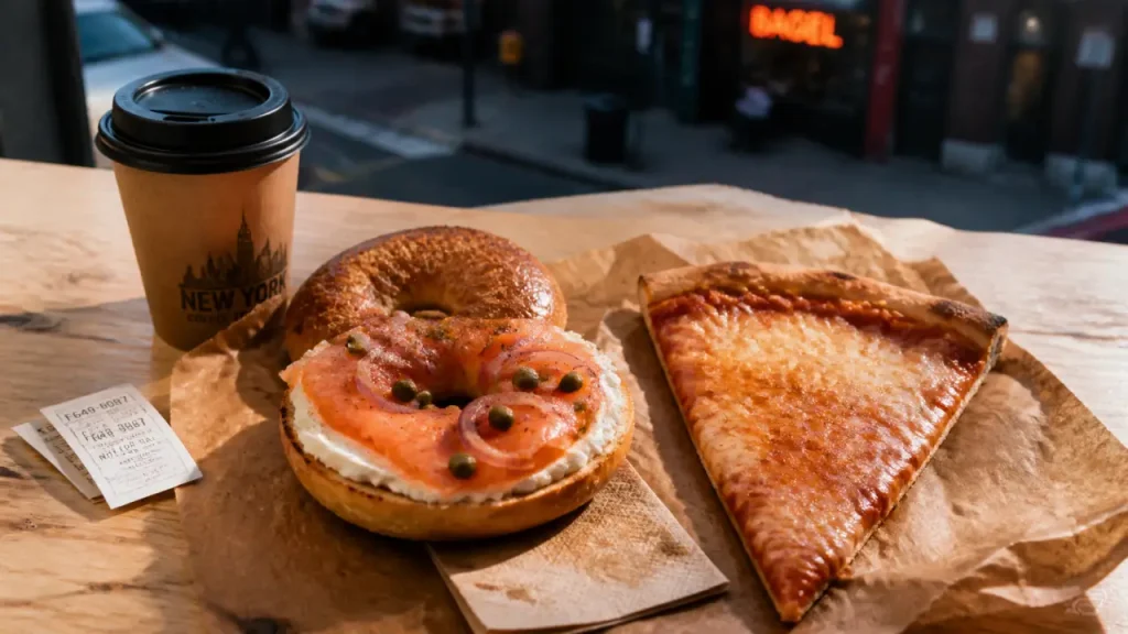 New York eating guide : bagel et pizza, réflexes anti-pièges