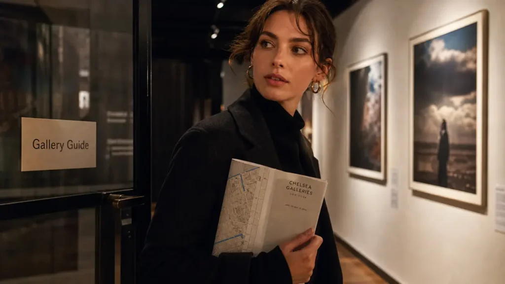 New York gallery guide : porte de galerie à Chelsea, New York