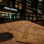 Pennsylvania hôtel New York près de Penn Station, quartier Midtown nocturne