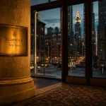 warwick hôtel new york, hall élégant et vue Midtown au calme