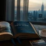 Blue guide new york ouvert avec billet musée et ticket métro