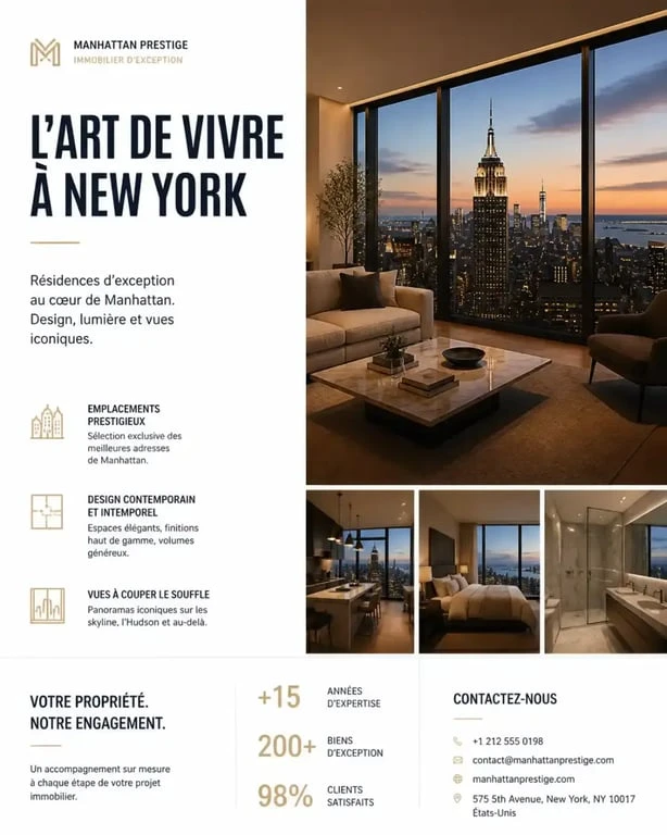 Appartement de luxe à New York sélectionné par Plum Guide