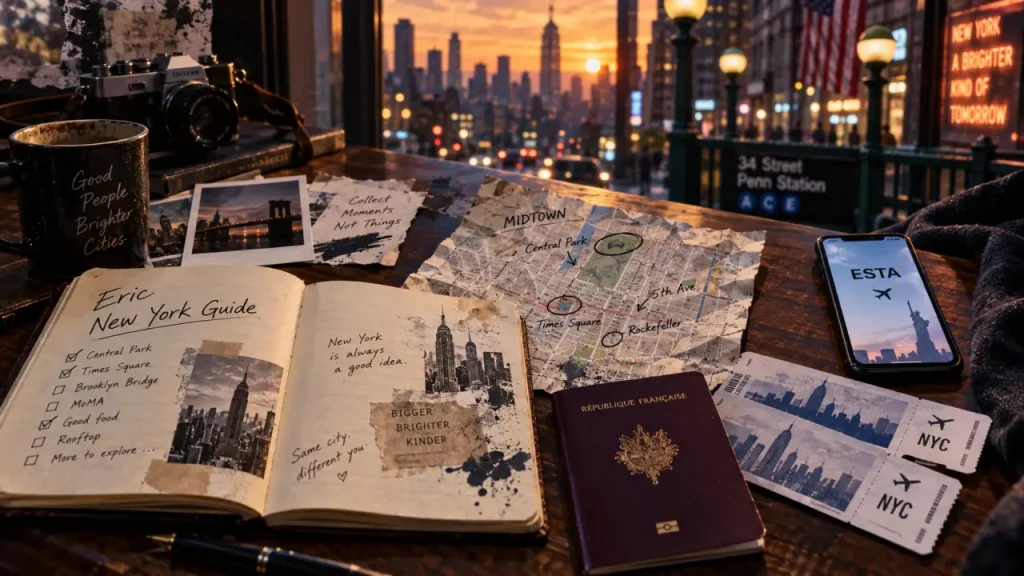 Eric New York Guide : vérifier ESTA, quartiers et pass à New York