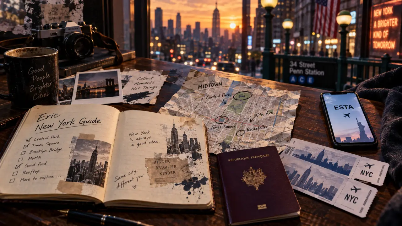 Eric New York Guide : vérifier ESTA, quartiers et pass à New York