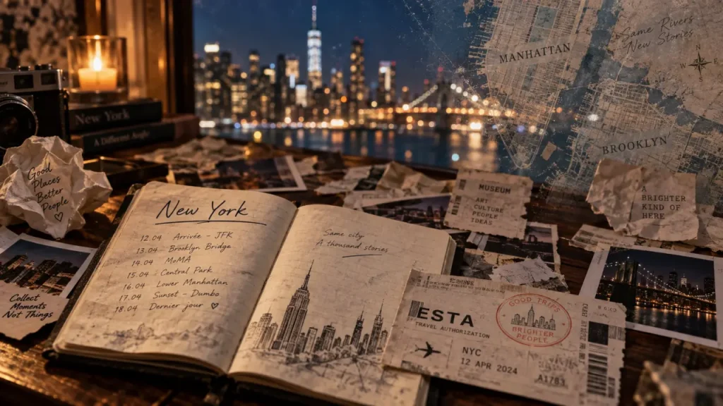 Guide new york out of the box : carnet, itinéraire New York et tampon ESTA