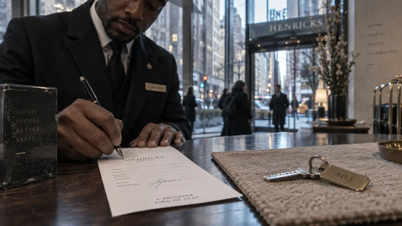 Hôtel Hendricks New York : hall réception Midtown, concierge et clé de chambre