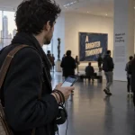 moma new york audio guide : smartphone et écouteurs au MoMA