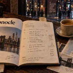 Monocle guide new york sur table bois, carte Manhattan Downtown