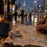 new york eating guide : carte et ticket métro pour bien manger à New York