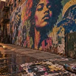 Street art nyc à Bushwick : fresques sur un mur
