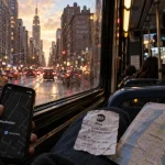 Visiter New York en bus : vue depuis un bus à Manhattan