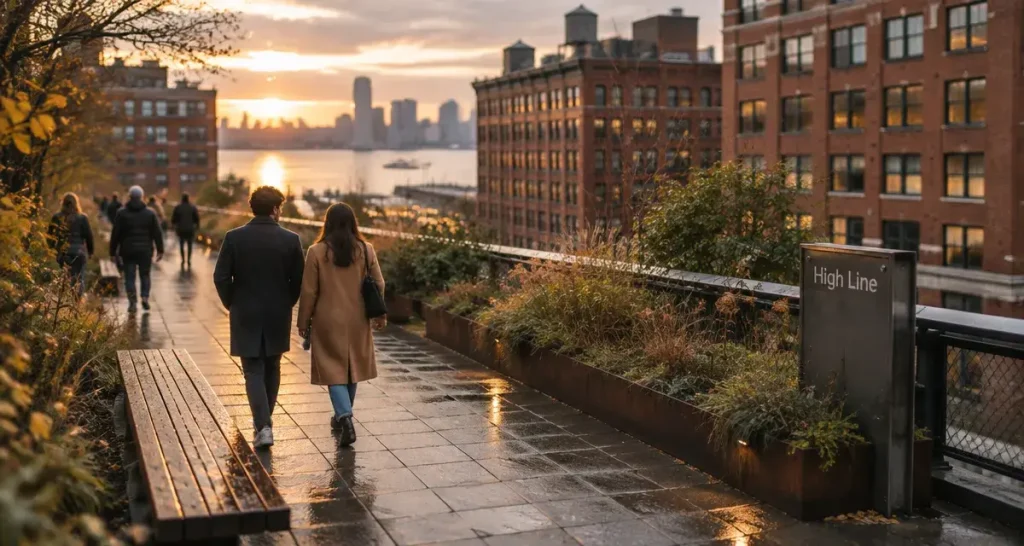 Chelsea Manhattan New York, High Line vers le Hudson