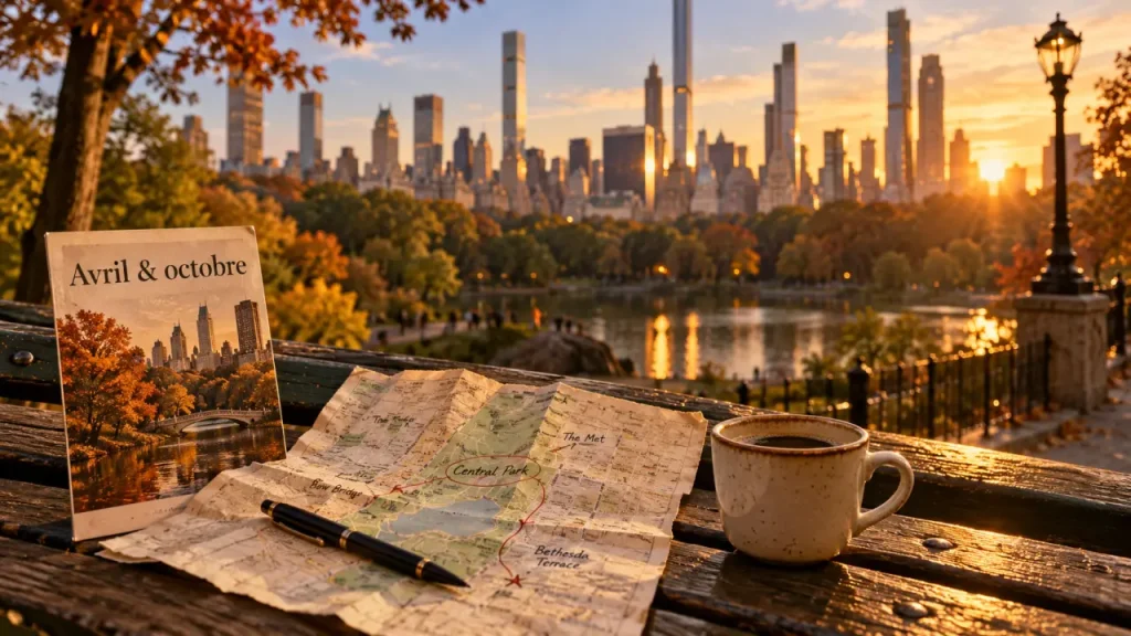 Meilleur moment pour visiter New York : Avril & octobre, vue Central Park et skyline à Manhattan