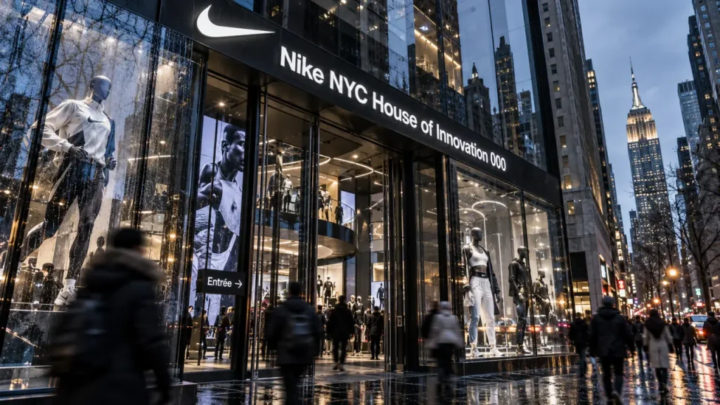 Entrée Niketown Manhattan New York, House of Innovation sur la 5e Avenue
