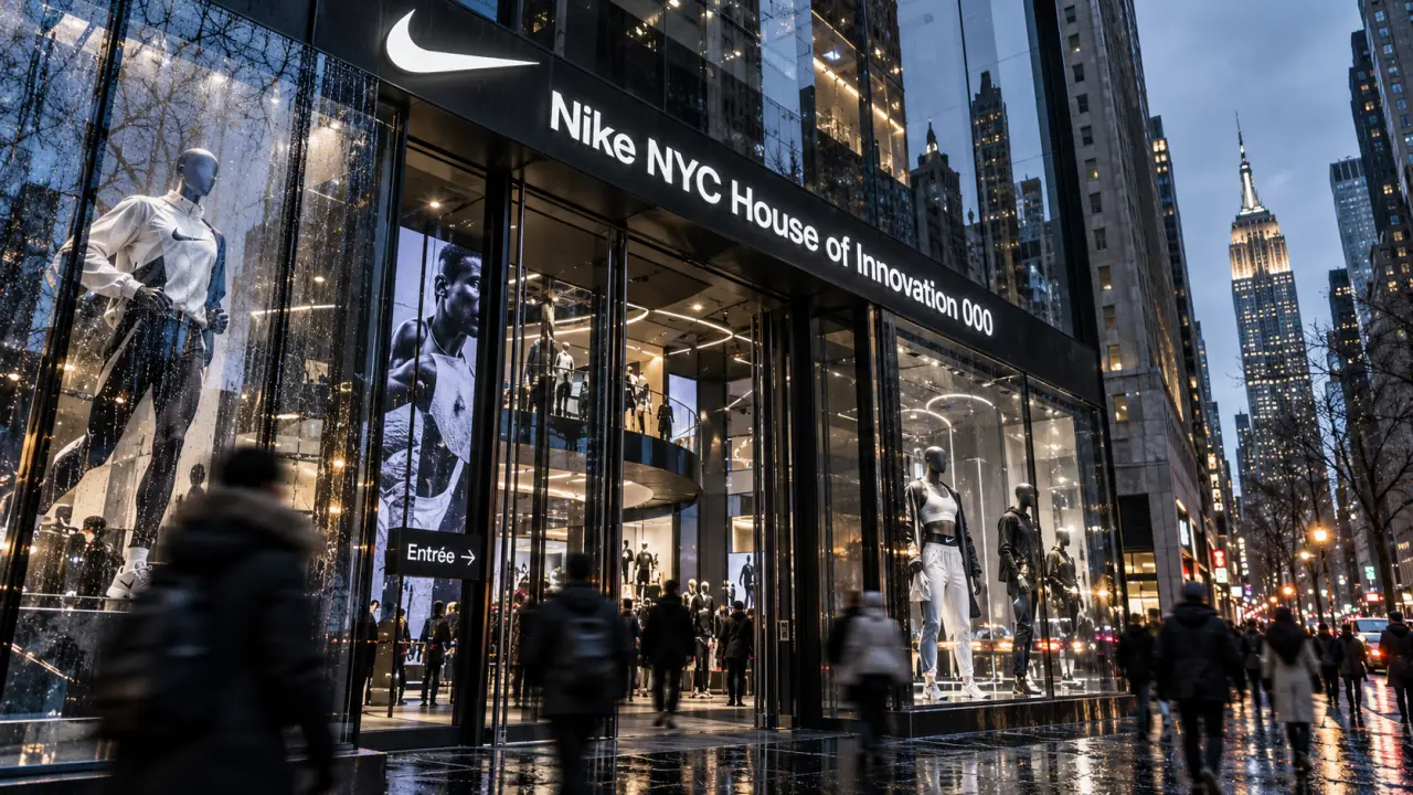 Entrée Niketown Manhattan New York, House of Innovation sur la 5e Avenue
