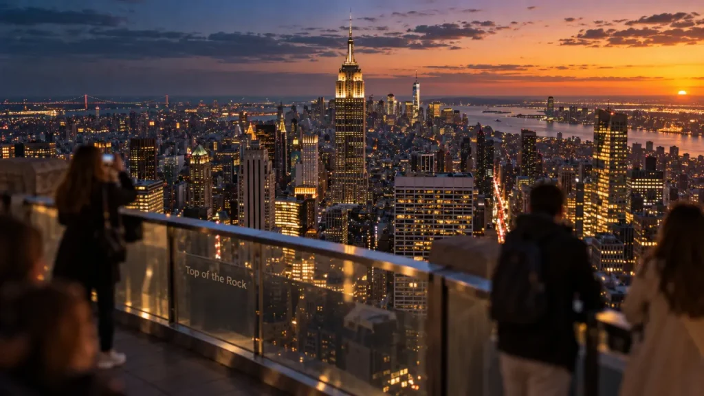 Top of the Rock vue 360° au Rockefeller Center, observatoire
