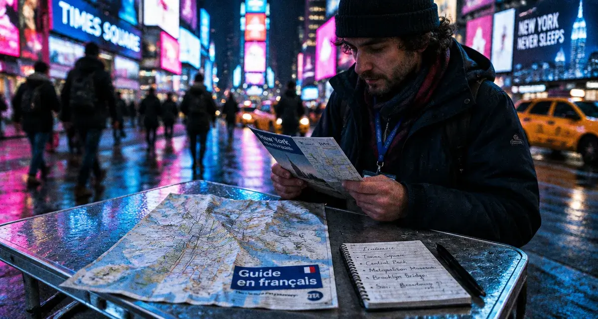 Voyage New York avec guide français à Times Square
