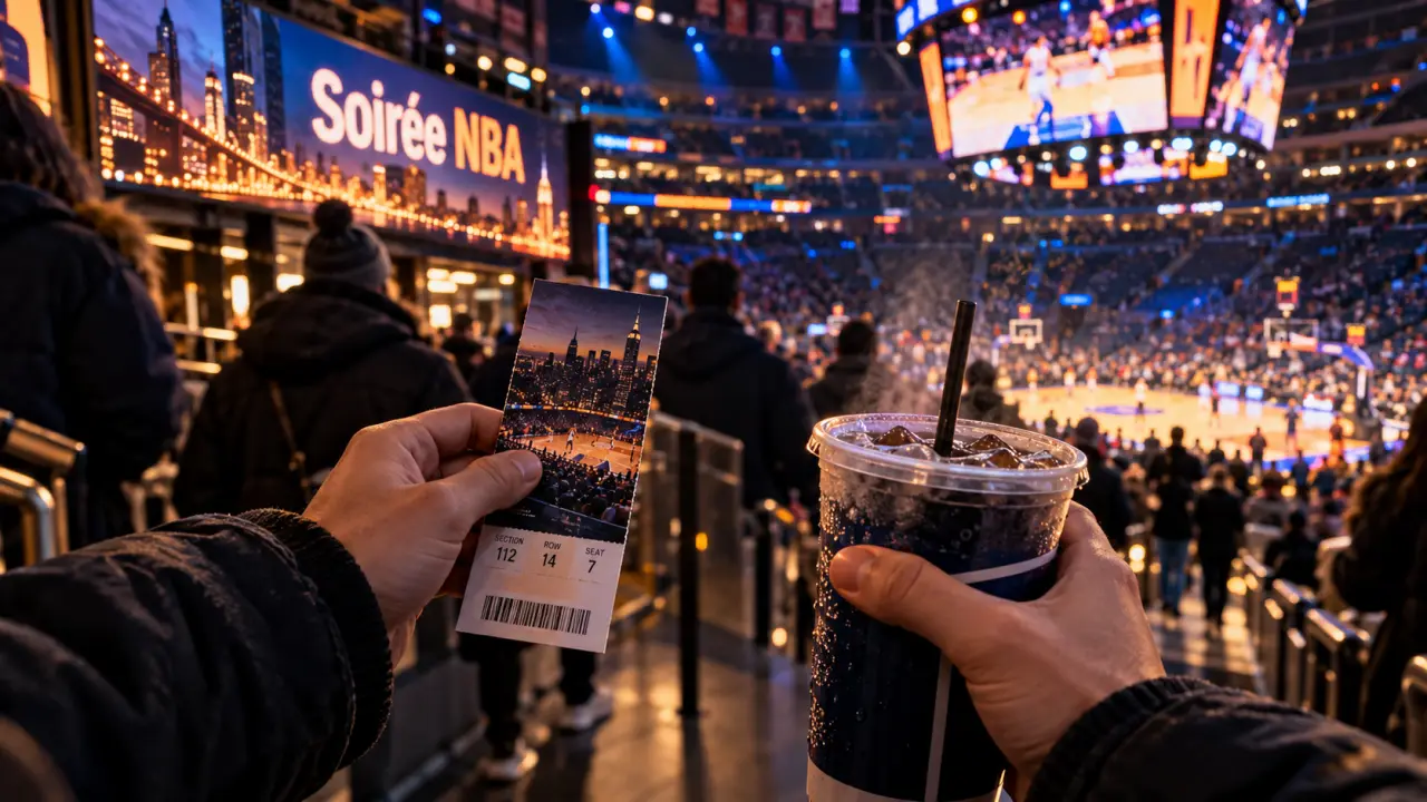 Voyage new york avec match nba : billet et boisson en salle NBA
