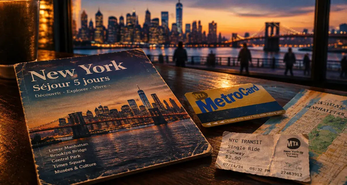 Voyage organisé new york 5 jours : brochure et pass-métro à Manhattan