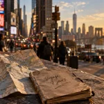 Voyage organisé New York 7 jours, Manhattan et Brooklyn, carte et planning à Times Square au coucher du soleil